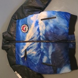 IRO-OCHI blue puffer coat